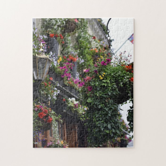 Pub Flowers Notting Hill London United Kingdom Jigsaw Puzzle Zazzle Com