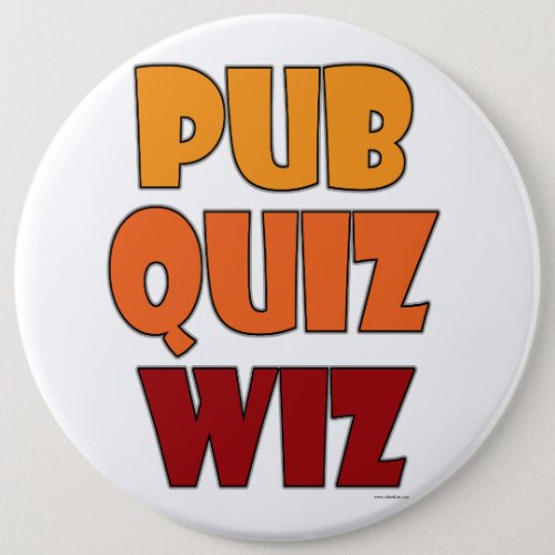 Pub Quiz Wiz Funny Trivia Champion Fun Button
