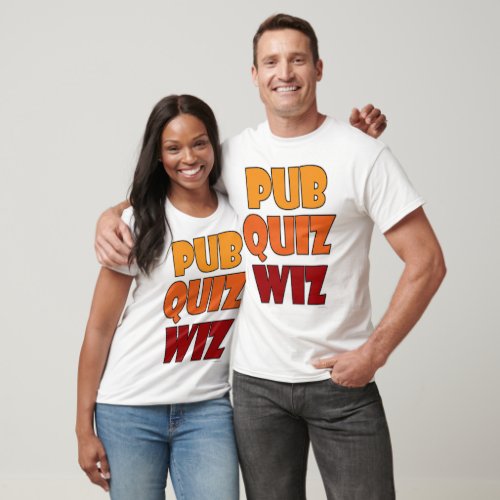 Pub Quiz Wiz Funny Trivia Champion T_Shirt