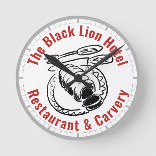 Pub Restaurant Dining Room Round Clock