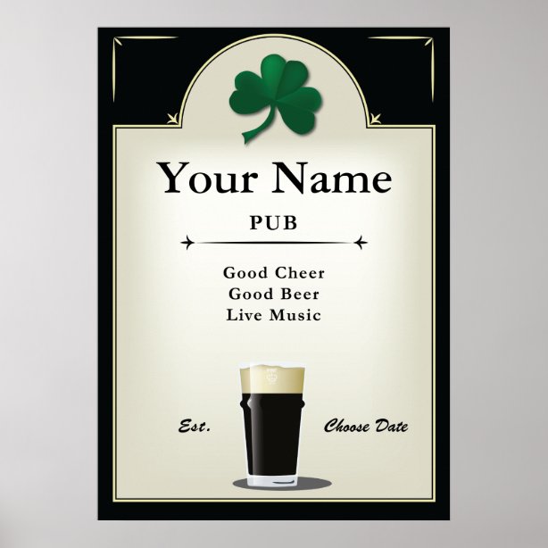 Irish Pub Art & Wall Décor Zazzle