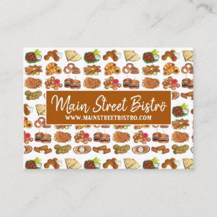 Pub Snacks Bar Food Restaurant Appetizers Bistro Business Card