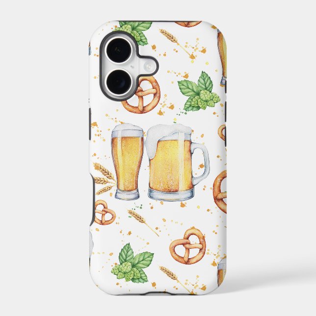 Pub Style Beer Pattern Iphone Case (Back)