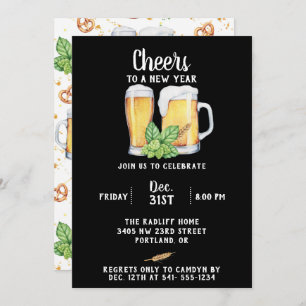 Pub Style New Year's Party Invitation
