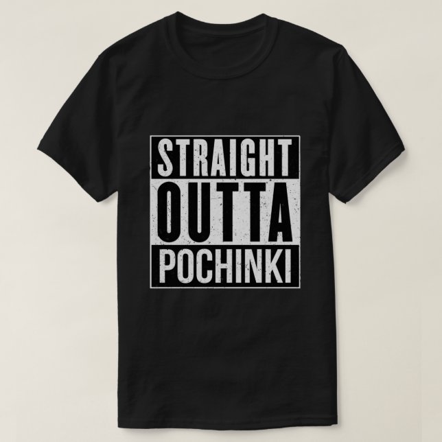 PUBG - Straight Outta Pochinki Essential T-Shirt (Design Front)