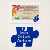Public Autism Awarness Card (Front & Back)