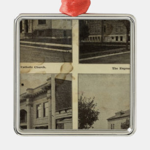 Public bldgs, Eugene, Oregon Metal Ornament