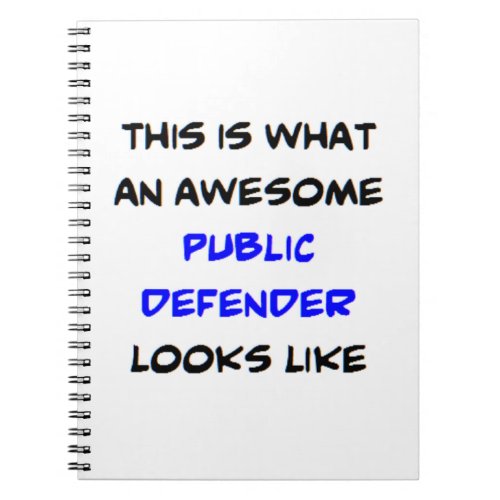 public defender awesome notebook
