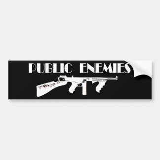 Public Enemies Machine Gun Bumper Sticker