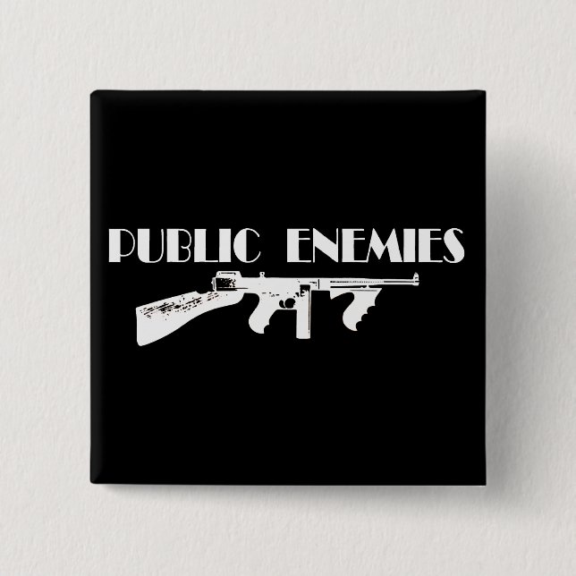Public Enemies Machine Gun Button (Front)