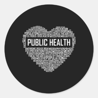 Public Health He Healthcare Worker Epidemiologist Classic Round Sticker