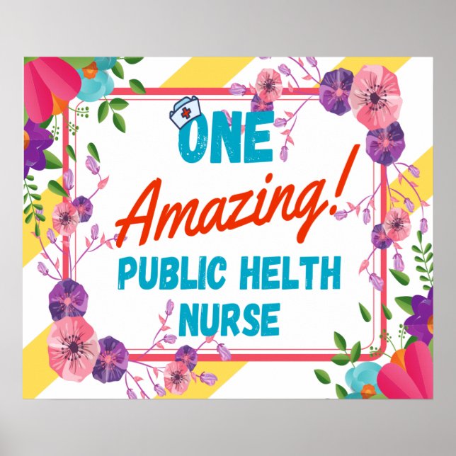 Public Health Nurse Appreciation Gift Idea Poster (Front)
