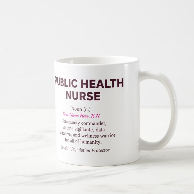 Public Health Nurse Definition Coffee Mug (Right)