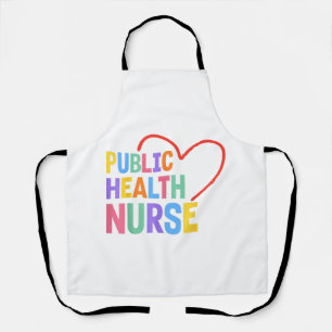 Public Health Nurse Heart Apron