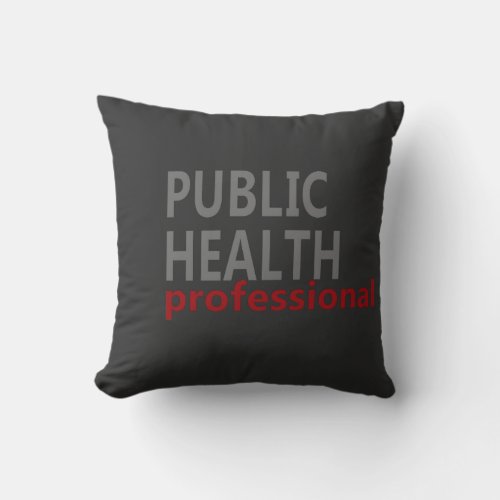 public health professional throw pillow