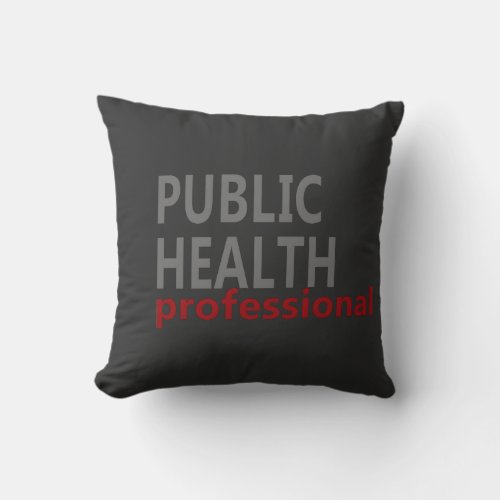 public health professional throw pillow