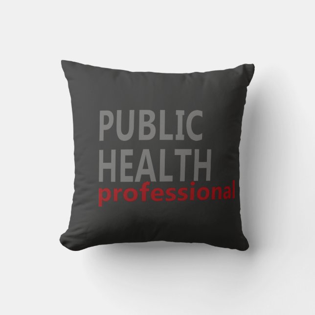 public health professional throw pillow (Front)