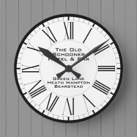 Public House or Bar Themed Round Clock