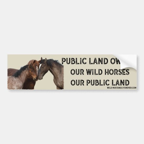 Public Land Owner bumper sticker