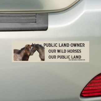 Public Land Owner bumper sticker