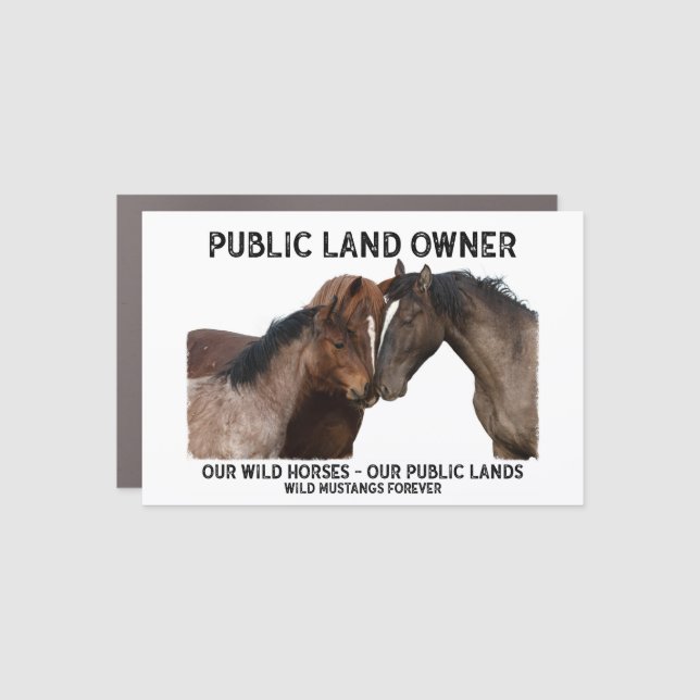 Public Land Owner Car Magnet (Front)