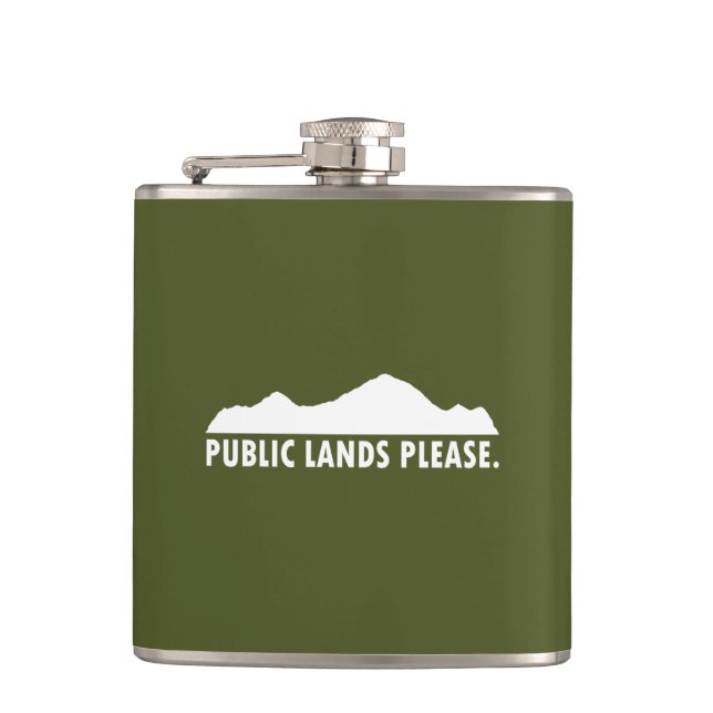 Public Lands Please Flask (Front)