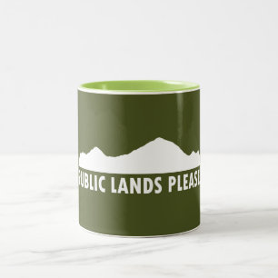 Public Lands Please Two-Tone Coffee Mug