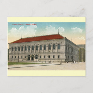 Public Library, Boston 1911 Vintage Postcard