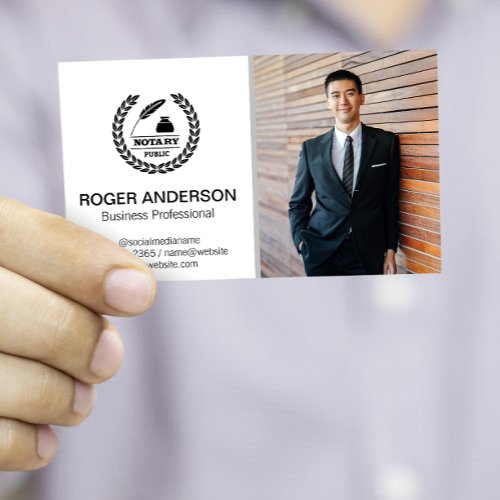 Public Notary  Business Man  Business Card