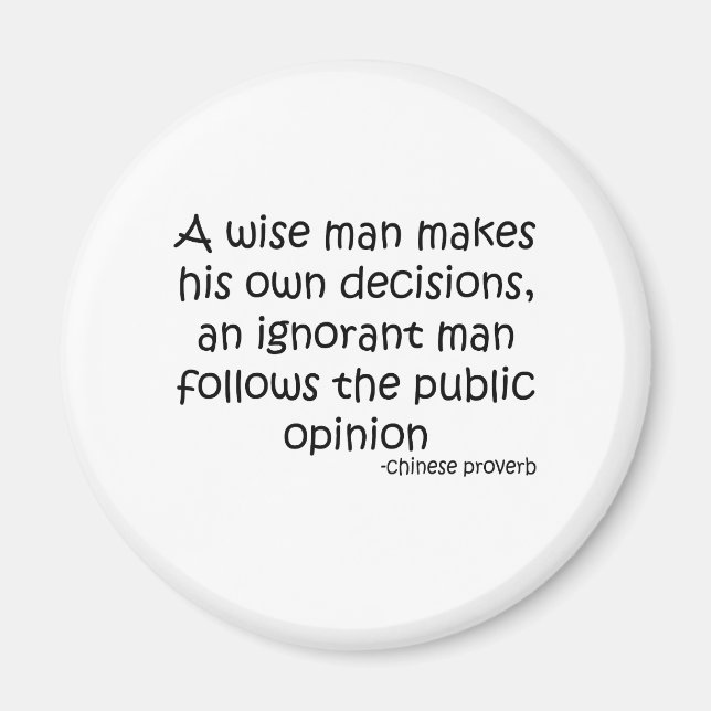 Public Opinion Quote Magnet (Front)