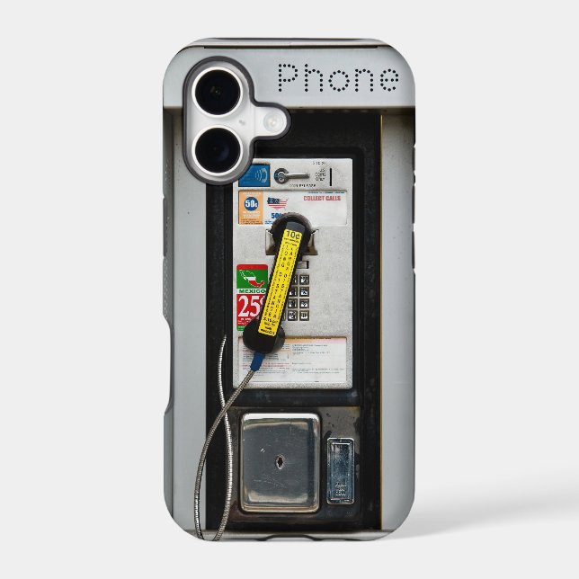 Public Phone 2 Iphone Case (Back)