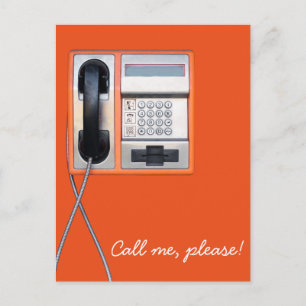 Public phone postcard
