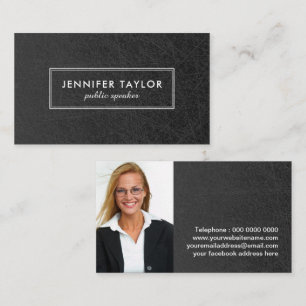 Public Speaker Business Card Template