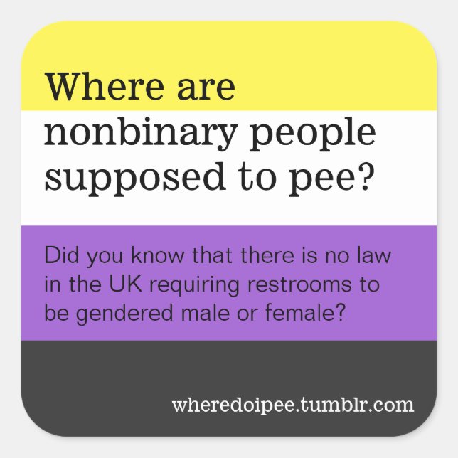 Public toilet stickers (Front)