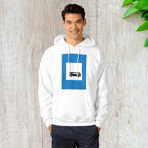 Public Transport Bus Stop Sign Urban Transit Hoodie