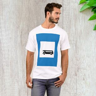 Public Transport Bus Stop Sign Urban Transit T-Shirt