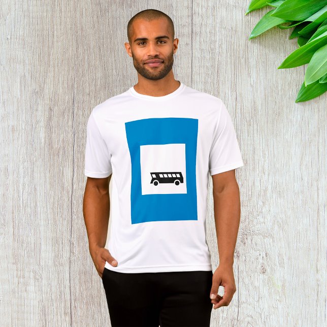 Public Transport Bus Stop Sign Urban Transit  T-Shirt (Creator Uploaded)