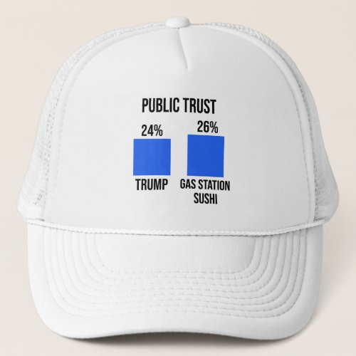Public Trust Trump 24 Gas Station Sushi 26 Trucker Hat