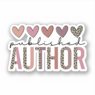 Published Author, Published Writer, New Author Sticker