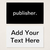 Publisher (Front & Back)