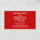 Publisher Business Card (Back)