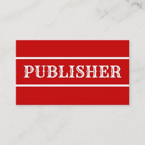 Publisher Business Card