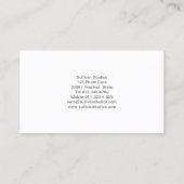 Publisher Business Card Dandelion Closeup (Back)