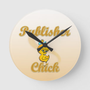 Publisher Chick Round Clock