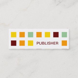 PUBLISHER (mod squares) Mini Business Card