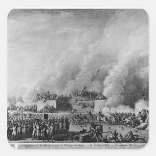 Publishing the martial law at the square sticker