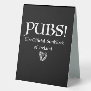Pubs! Table Tent