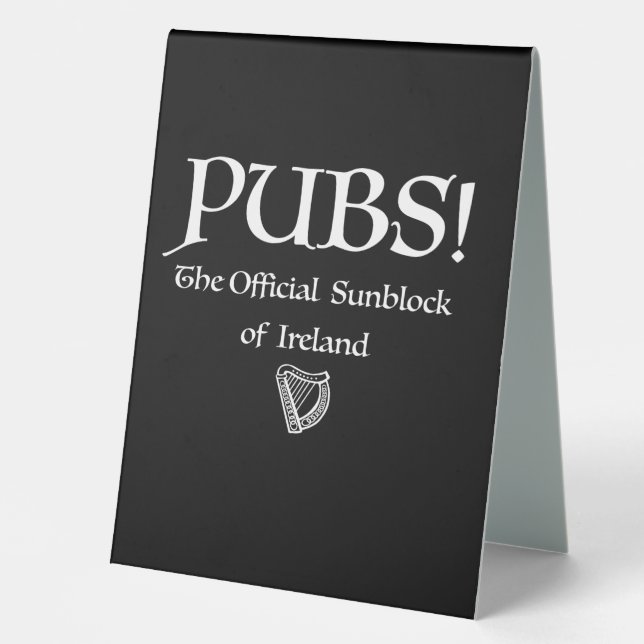 Pubs! Table Tent (Front)
