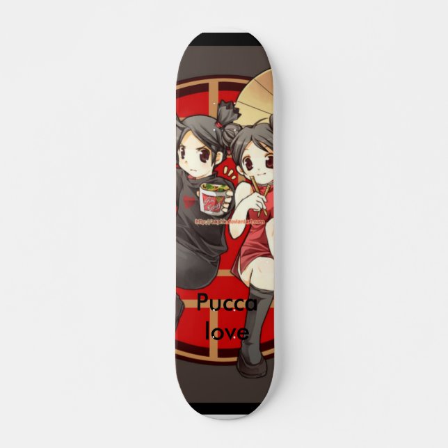 Pucca love skateboard deck (Front)