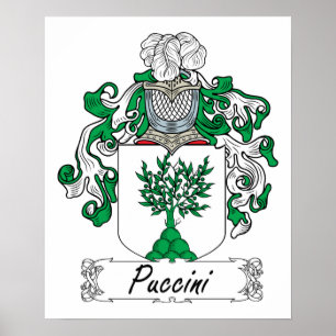 Puccini Family Crest Poster